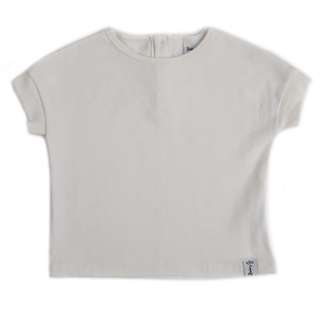 Spring Tee | White Ribbed