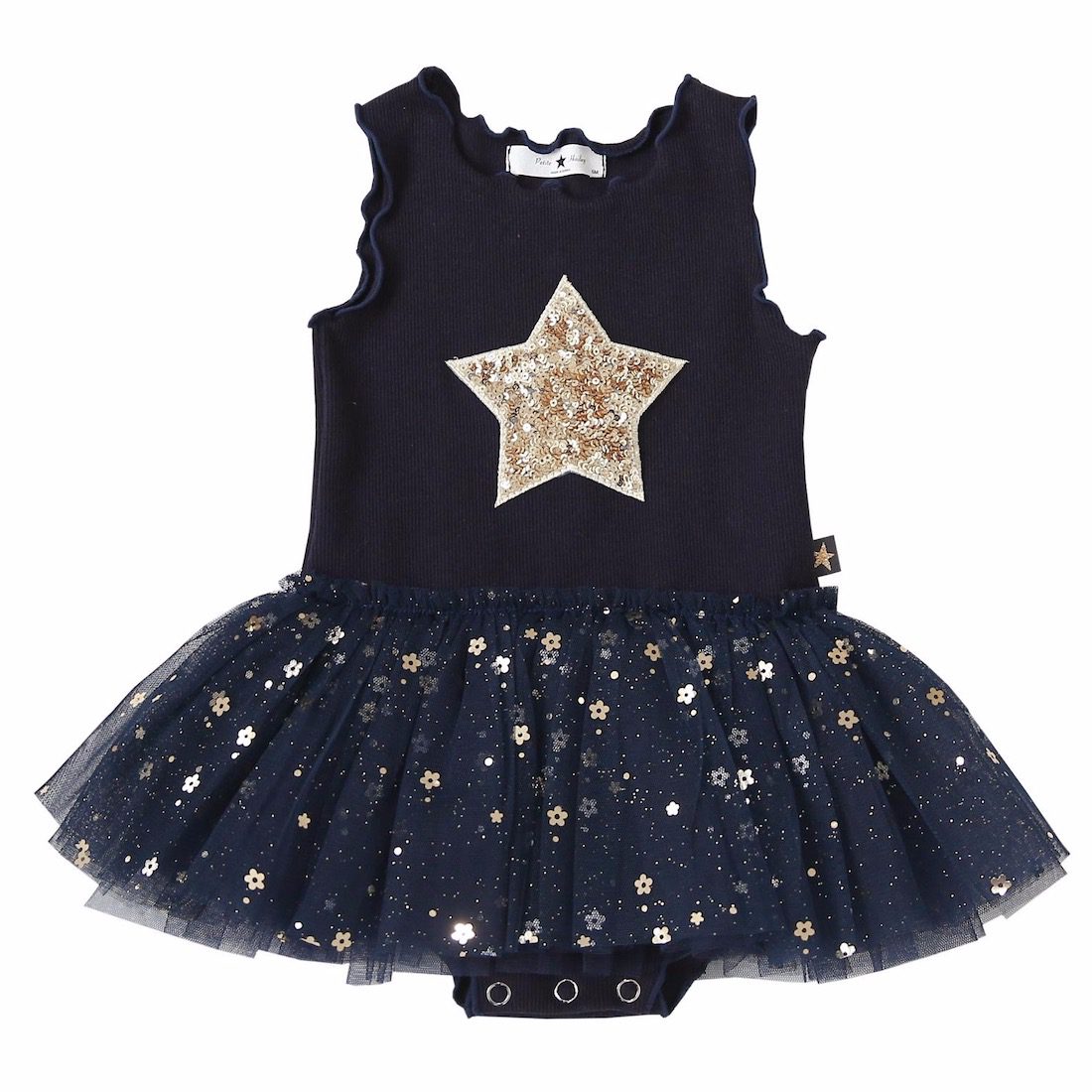 Star Baby Tutu Dress | Navy