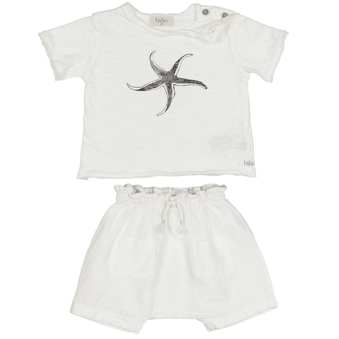 Starfish T-Shirt & Textured Cotton Short