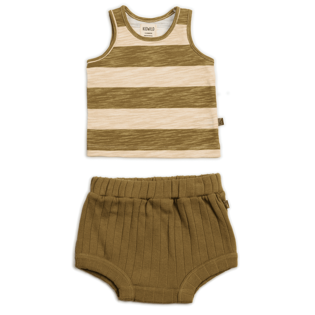 Stripe Brick Tank & Rib Brick Bloomers