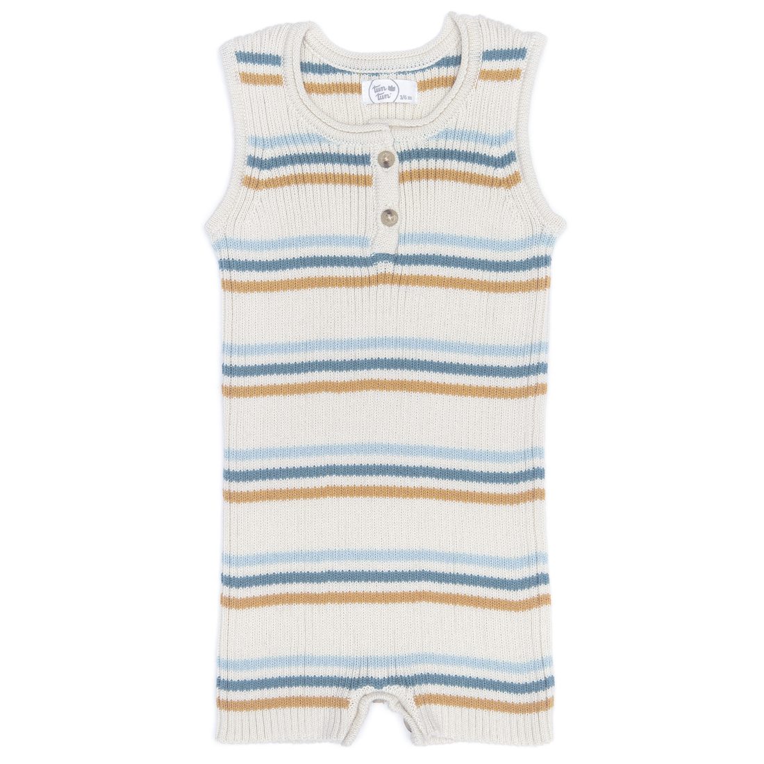 Striped Romper | Blue & Green