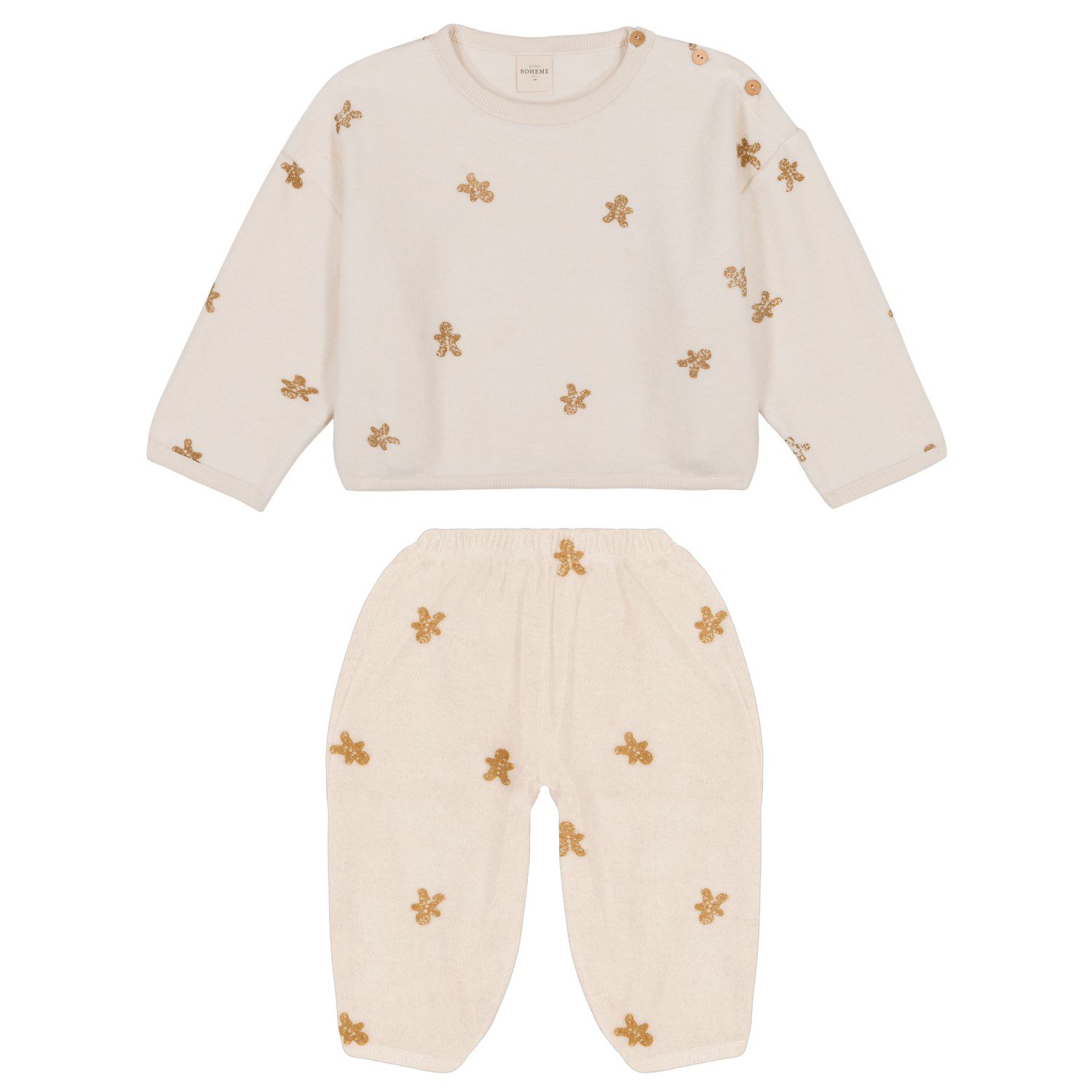 Our Polar Sweat & Porgy Polar Pants | Ecru/Gingerbread