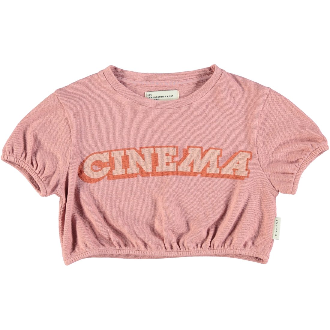 T-Shirt Ballon Pink W/ 'Cinema' Print