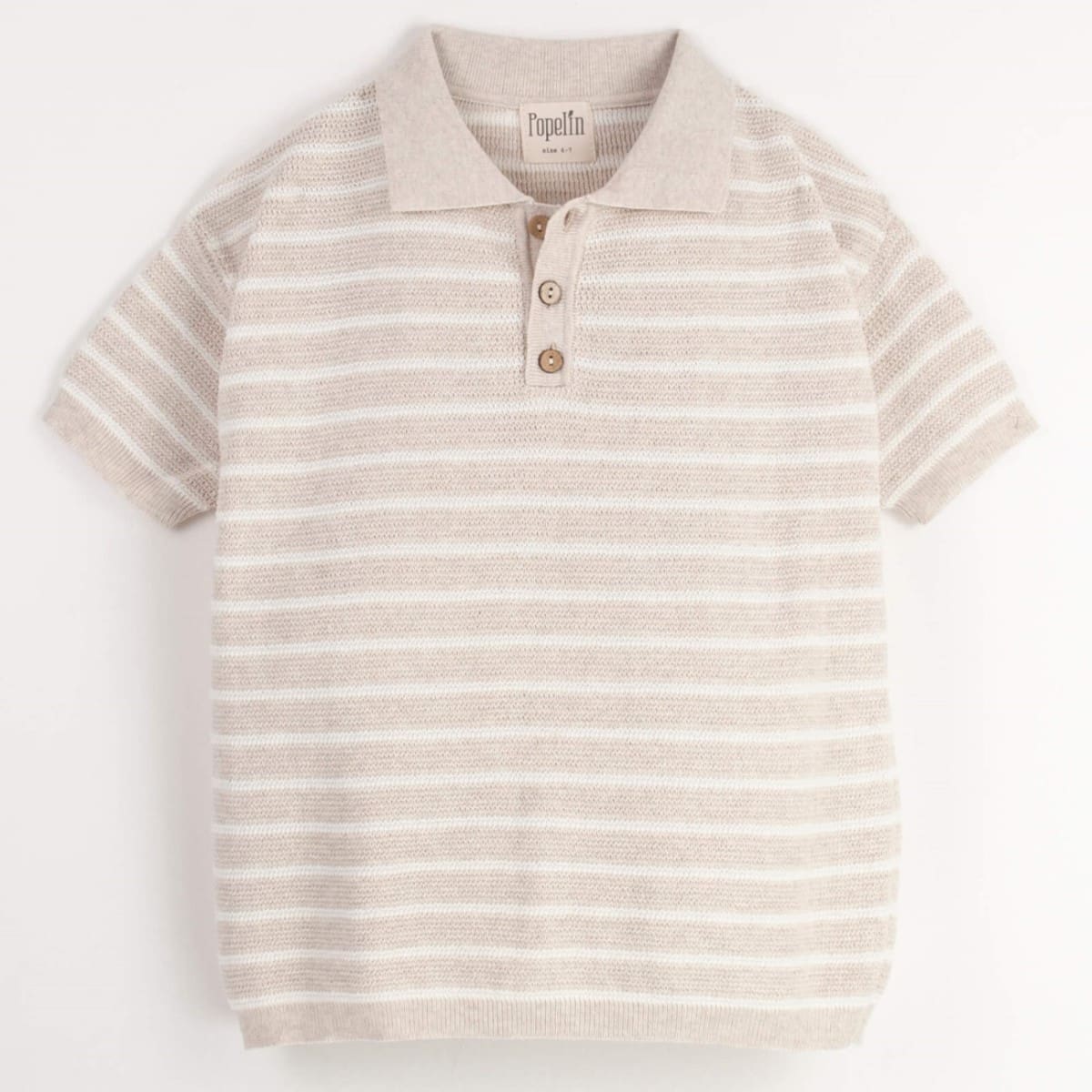 White Striped Knitted Jersey & Green Style Chino Shorts