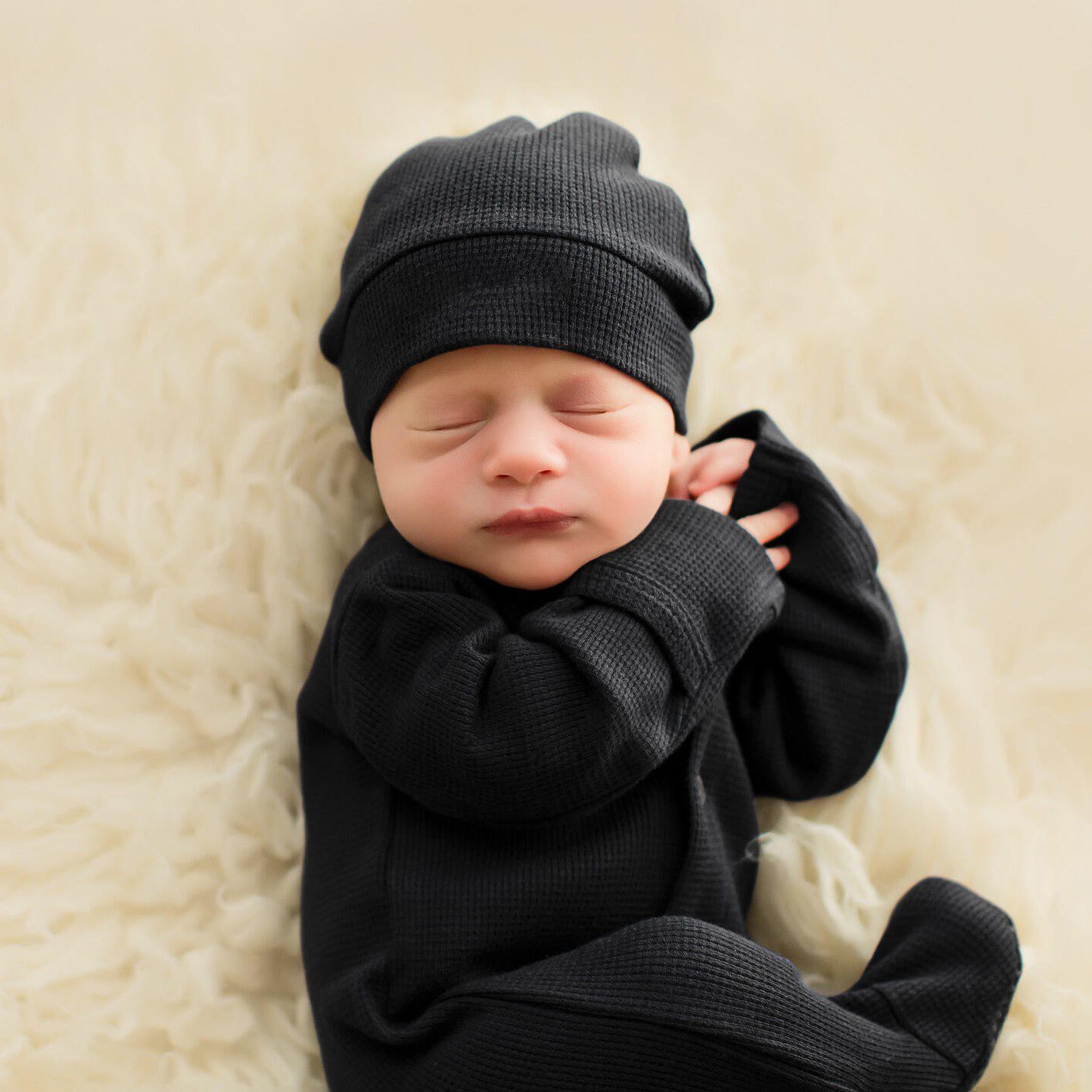 Thermal Baby Footie | Black