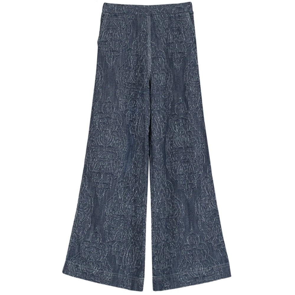 Jacquard Wide Trousers