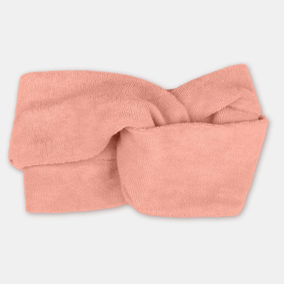 Kids Toweling Hairband | Peach