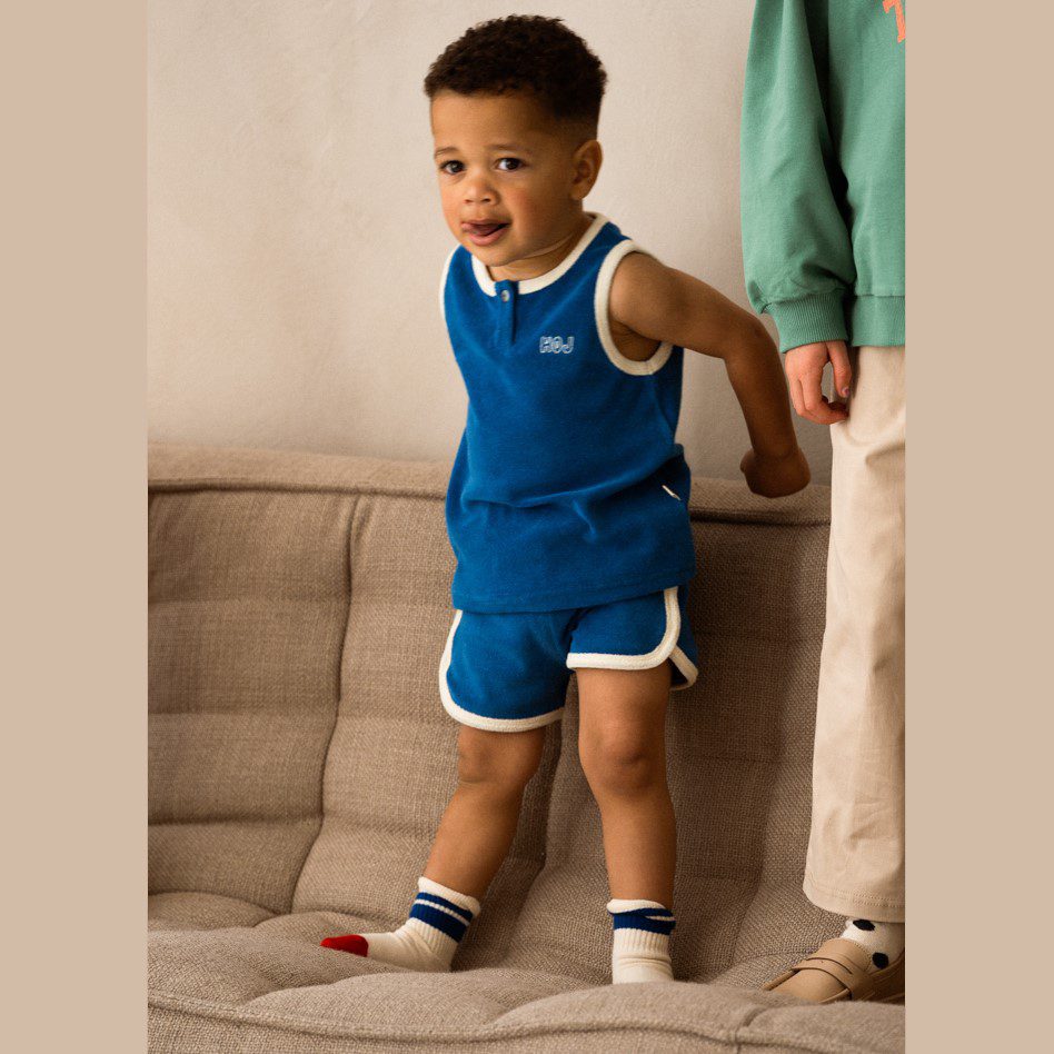 Tank Top & Gym Shorts | Bright Indigo