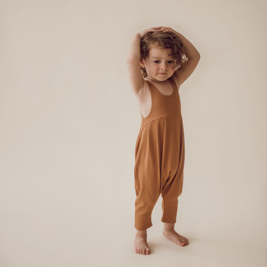 Taupe Bubble Romper