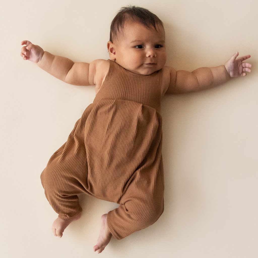 Taupe Bubble Romper