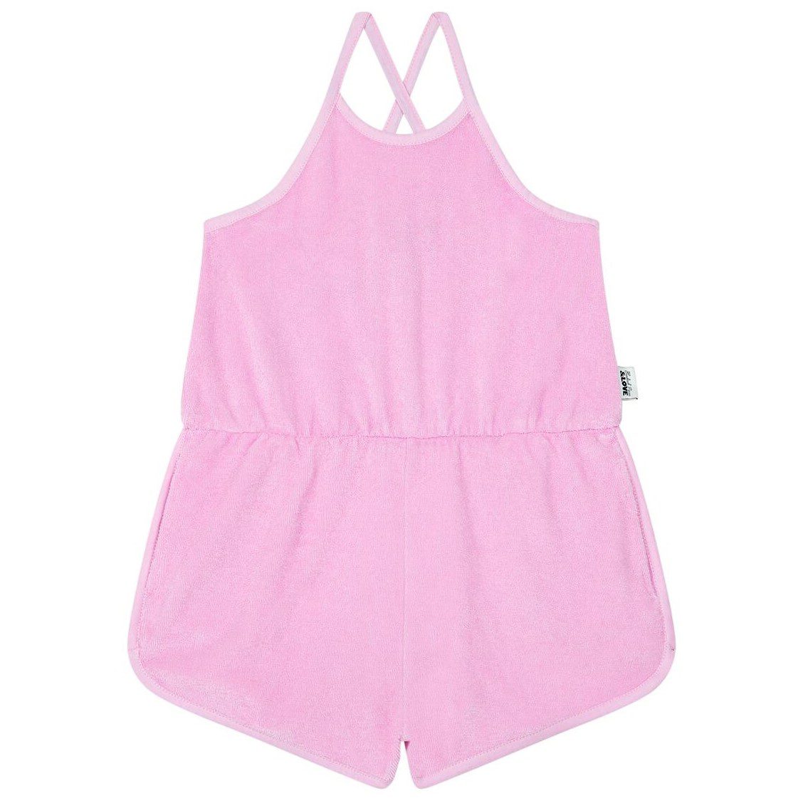 Organic Terry Cloth Playsuit | Pink