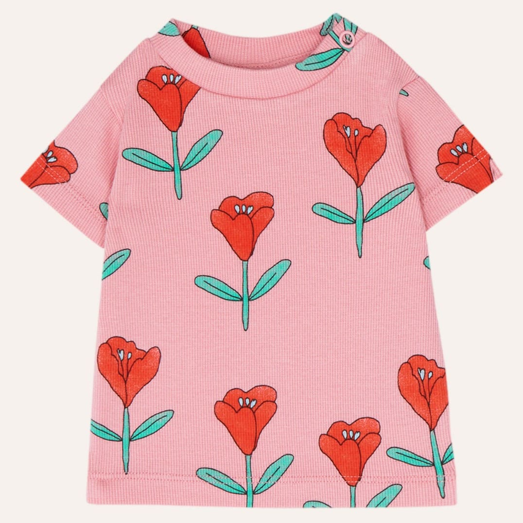 Tulips Allover Baby Rib Tshirt