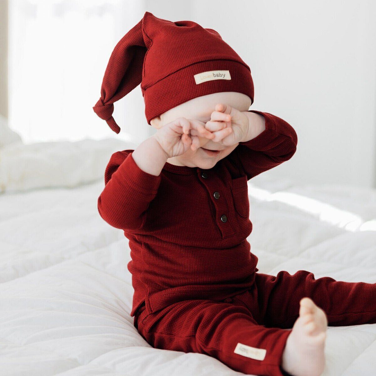 Thermal Top & Thermal Drawstring Bottoms | Crimson