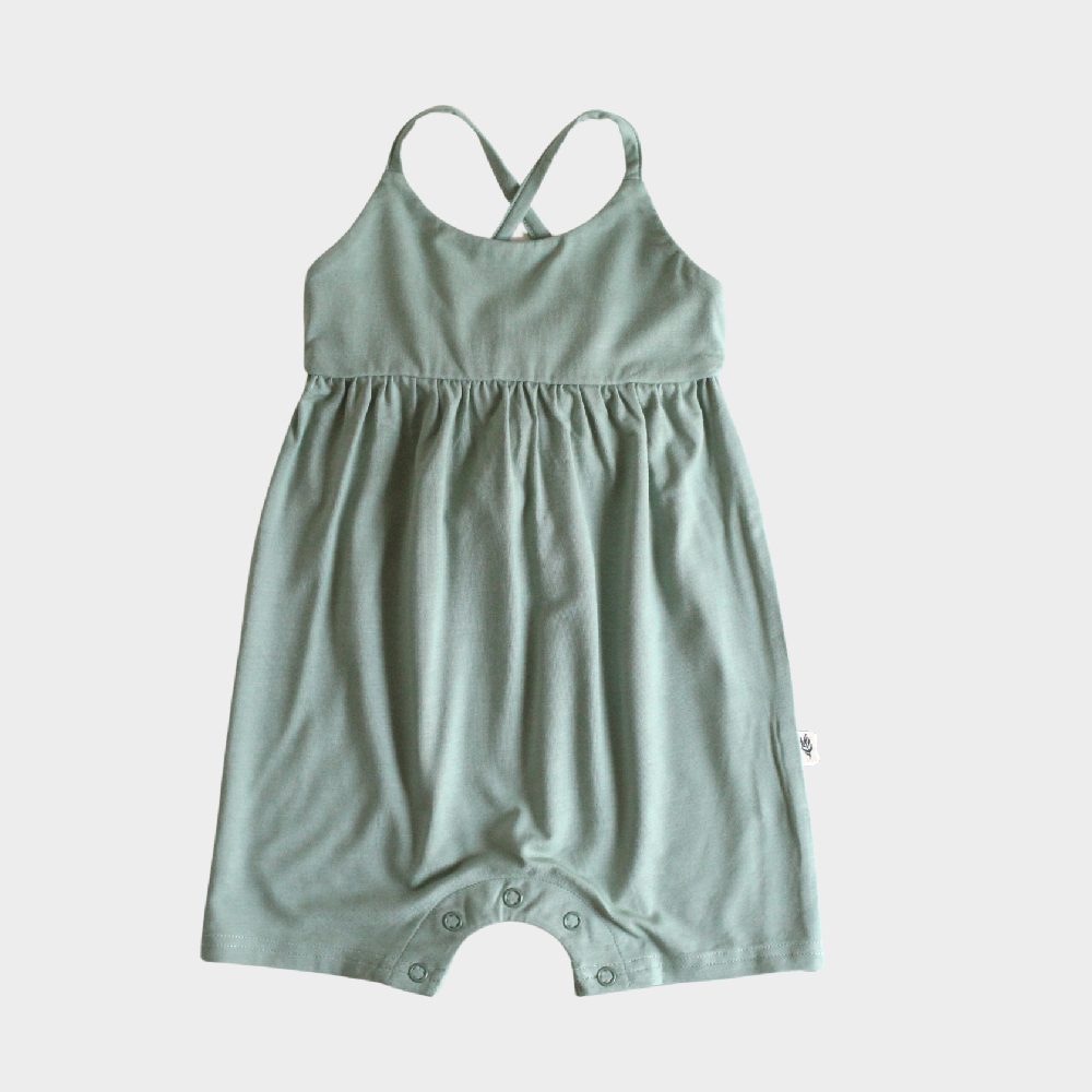 The Back Romper | Sage Green