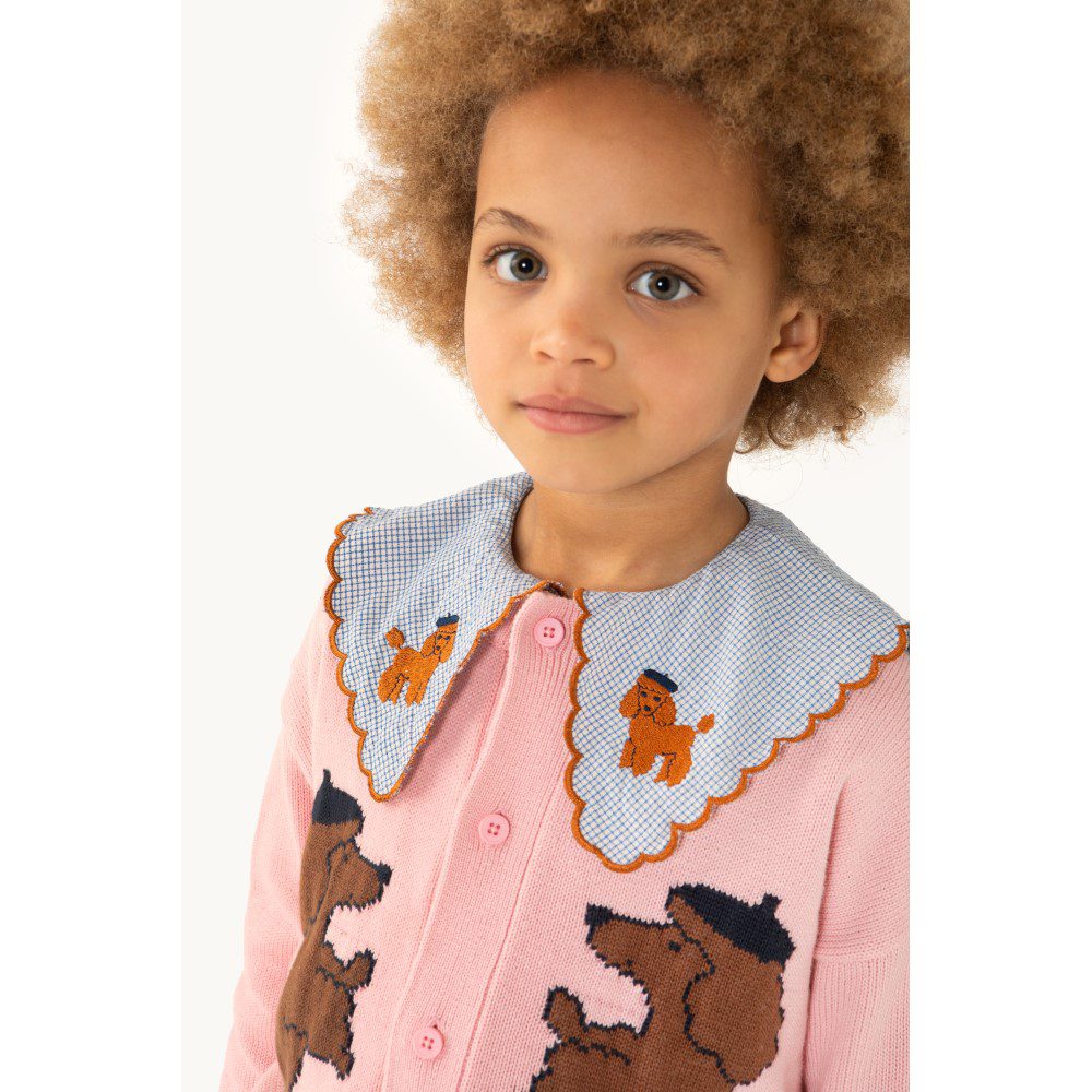 Poodle Mockneck Cardigan