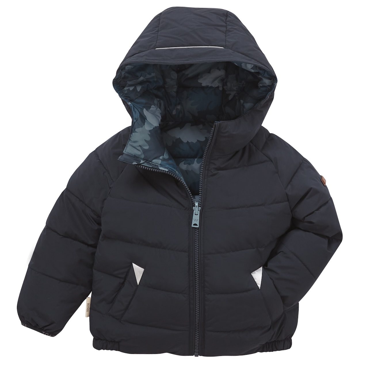 EcoReversible Puffer | Camo, Ink Navy