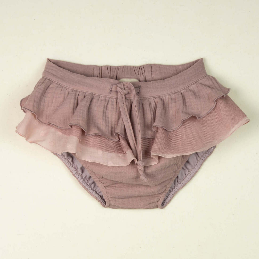 Top & Culotte With Frill | Pink