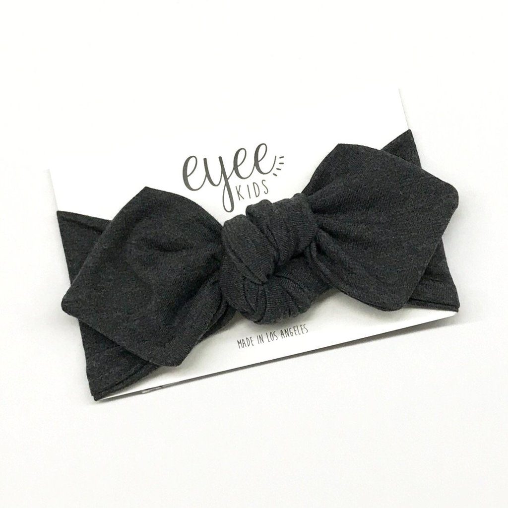 Top Knot Headband | Charcoal Grey