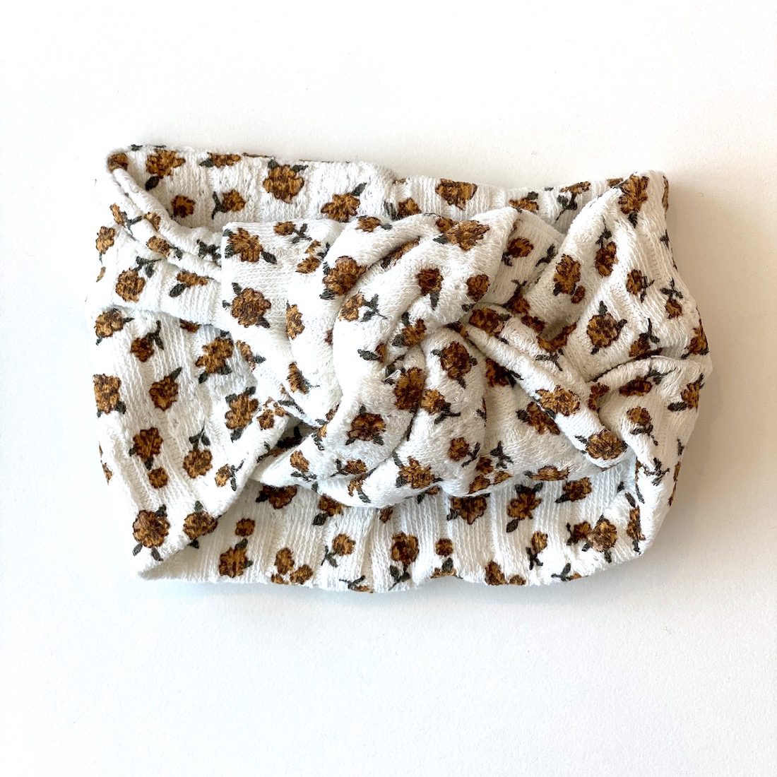 Twist Knot Turban | Mustard Floral