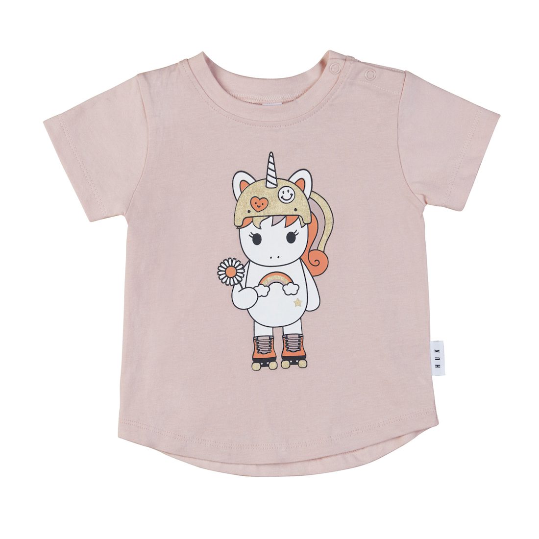 Unicorn Skater T-Shirt & Gold Animal Tulle Skirt