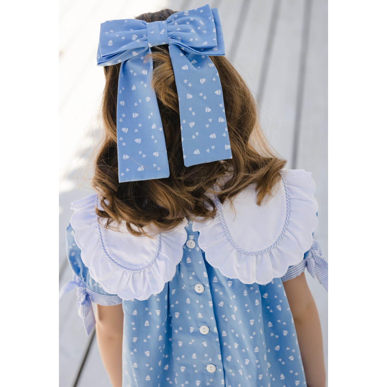 Blue Sea Big Hair Clip