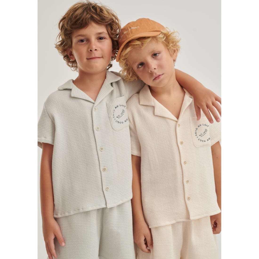 Nude Waffle Shirt & Nude Waffle Shorts