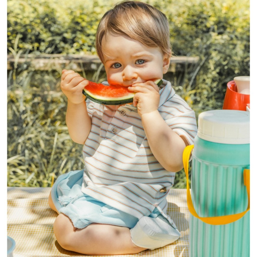 Polo Shirt & Waffle Shorts