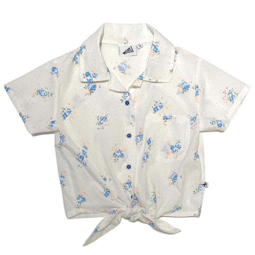 Voile Floral Knot Shirt