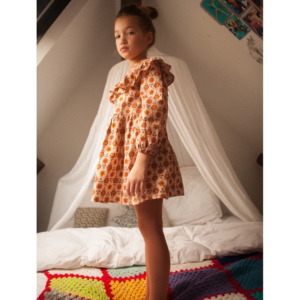 Dress Odette Twill Brushed Flower Power