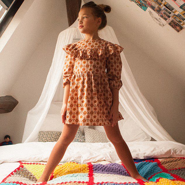 Dress Odette Twill Brushed Flower Power