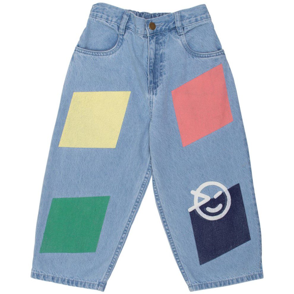 Patch Jean | Pale Bleached Denim