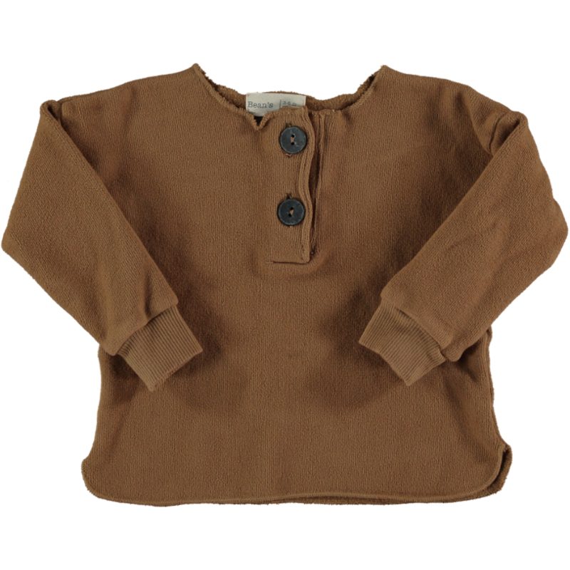 Warm Fleece Sweater & Printed Pants | Caramel Anthracite