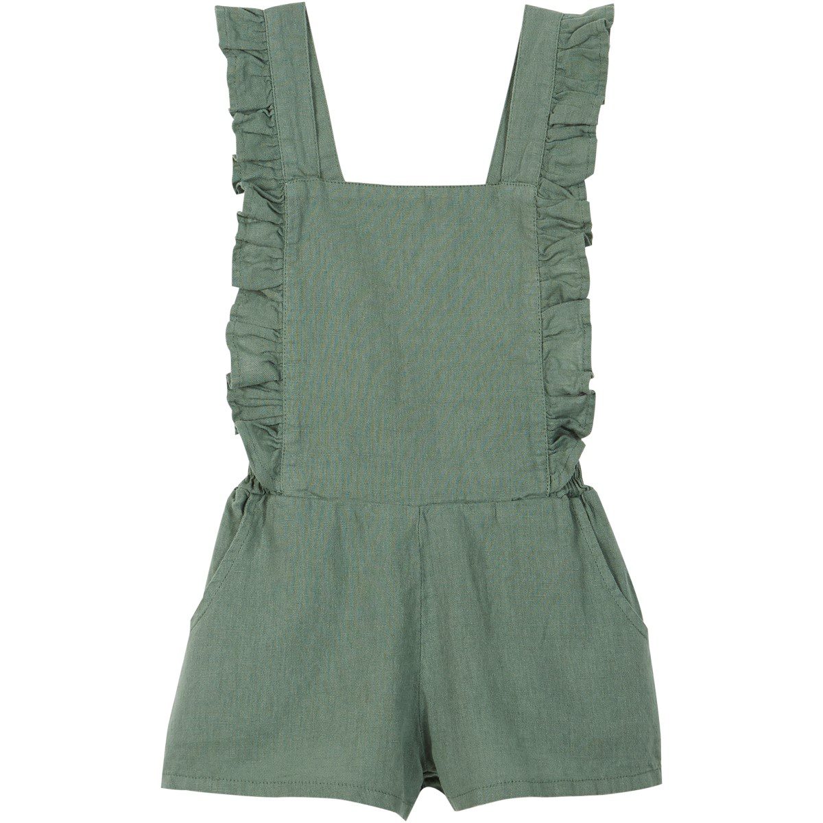 Salopette Overalls | Almond Green