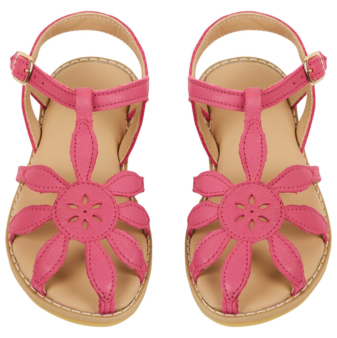 Tyrian Pink Goat Leather Sandals