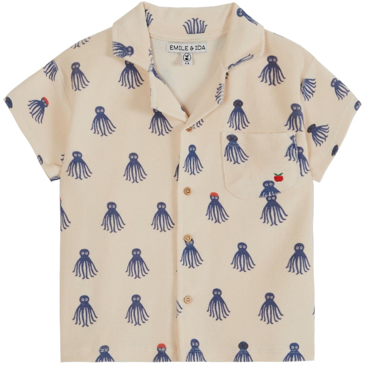 Cream Octopus Terry Shirt