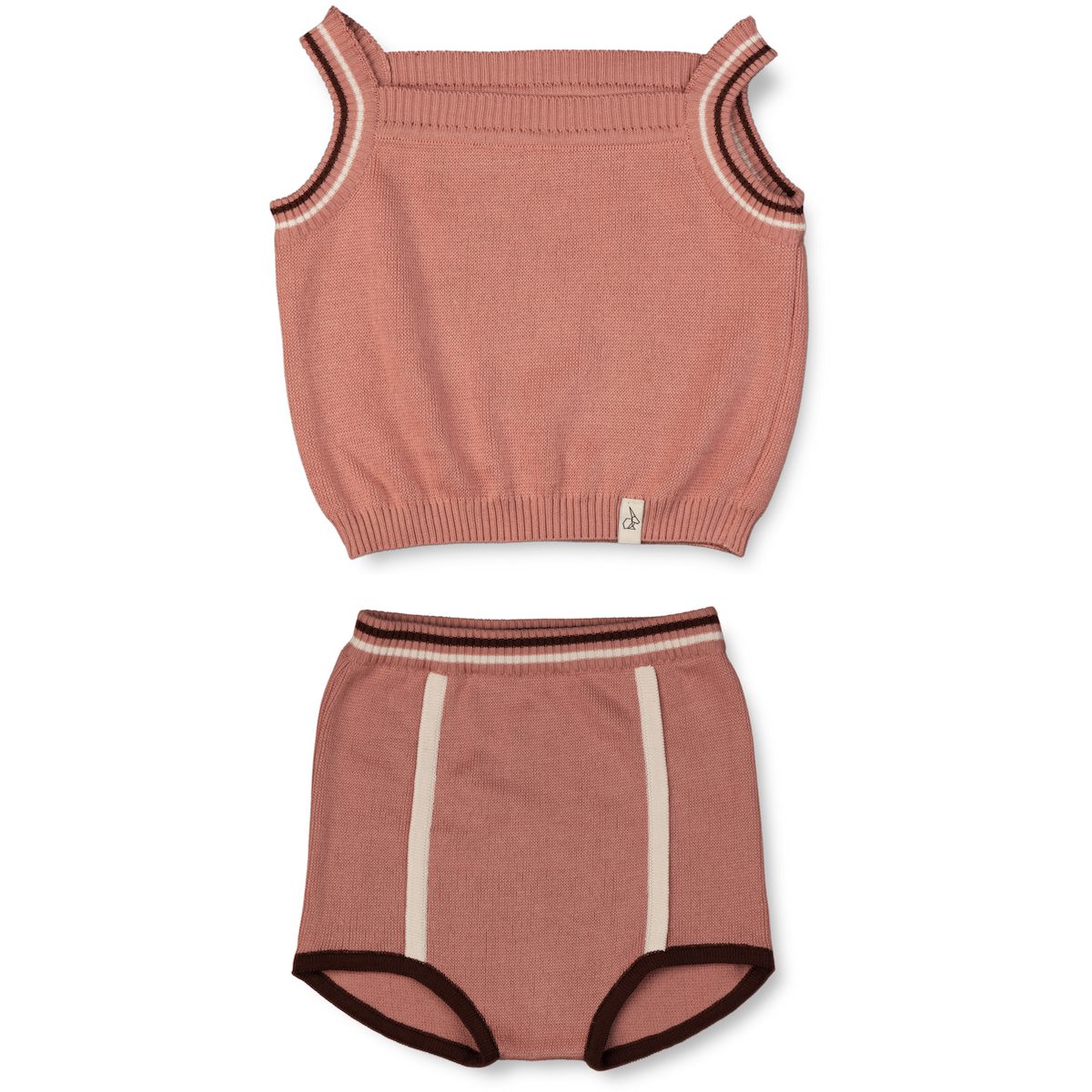 Lee Knit Cropped Top & Sus Knit Bloomer | Blush