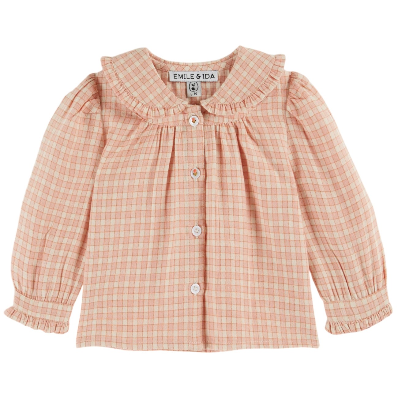 Pink Check Blouse