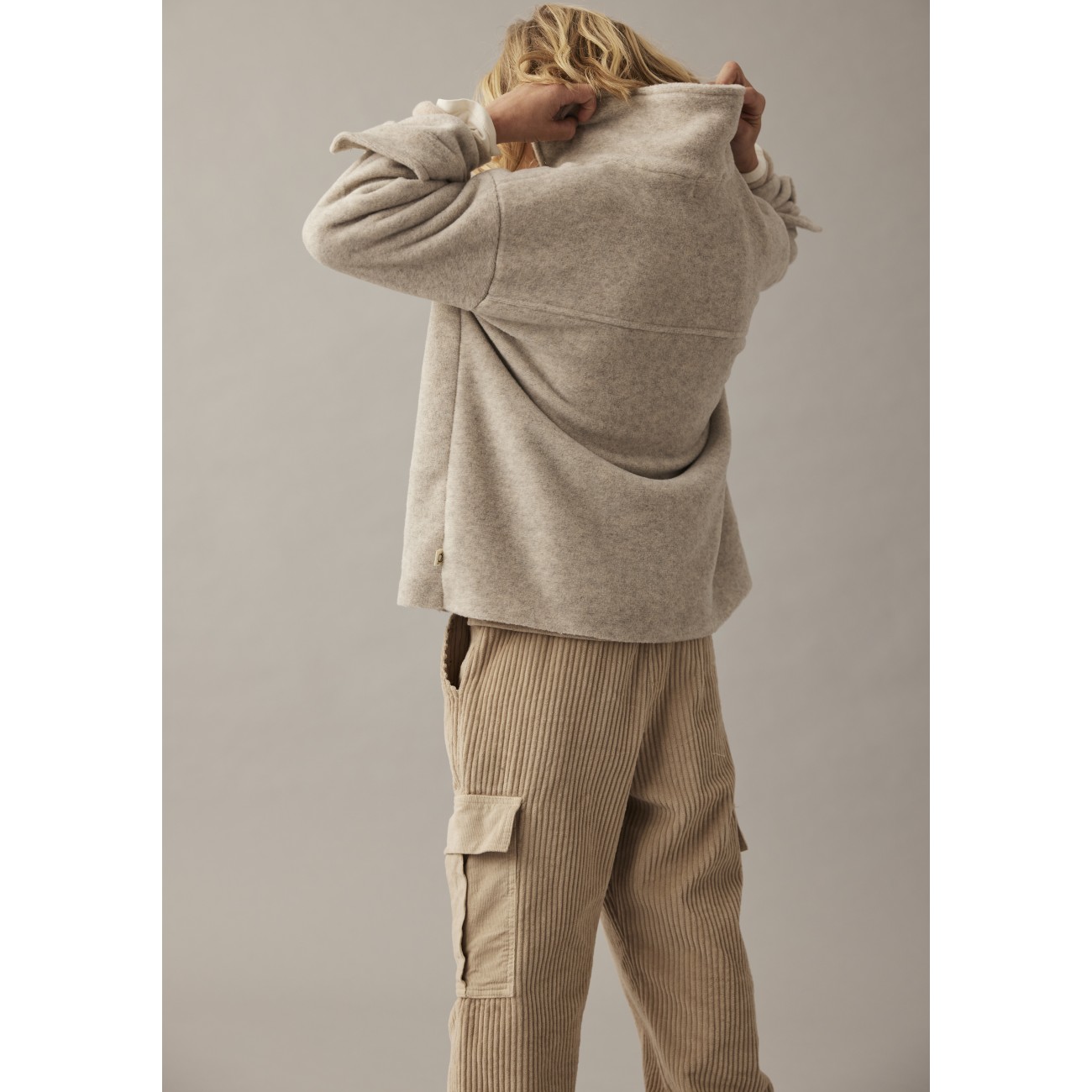 Soft Mélange Bamboo Shirt Jacket