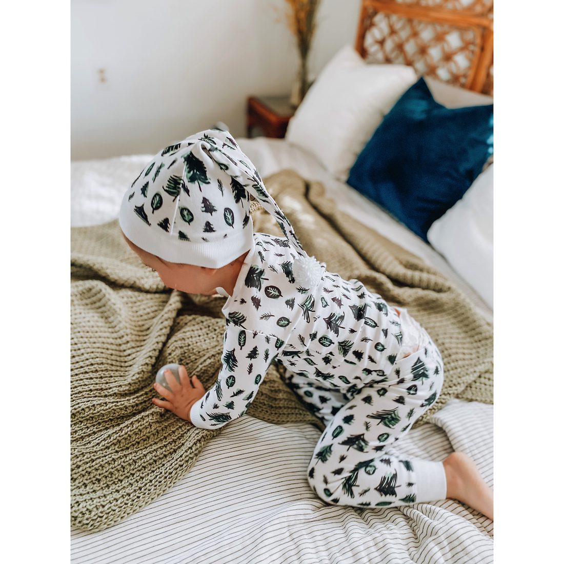 Holiday Kids PJ & Cap Set | Oh Xmas Tree