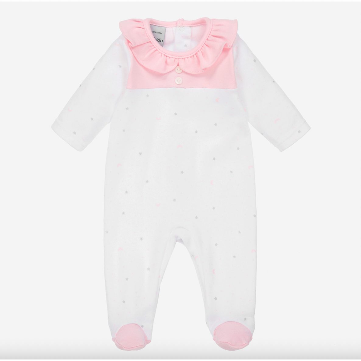 White & Pink Babygrow