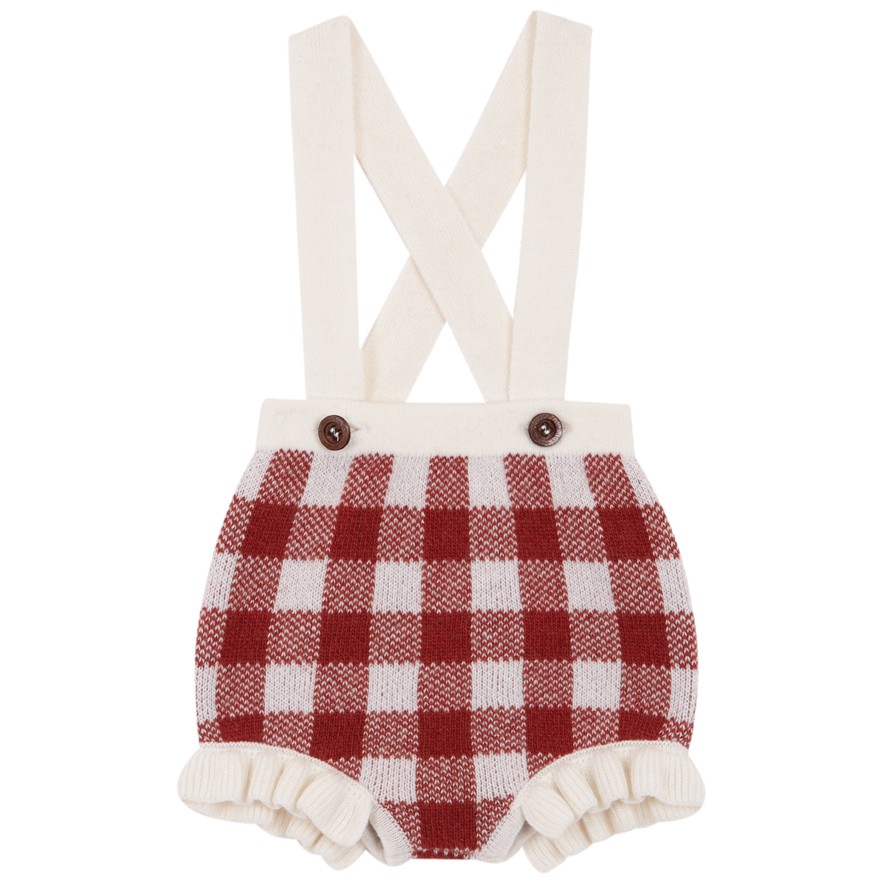 Gingham Russet Straps Bloomer