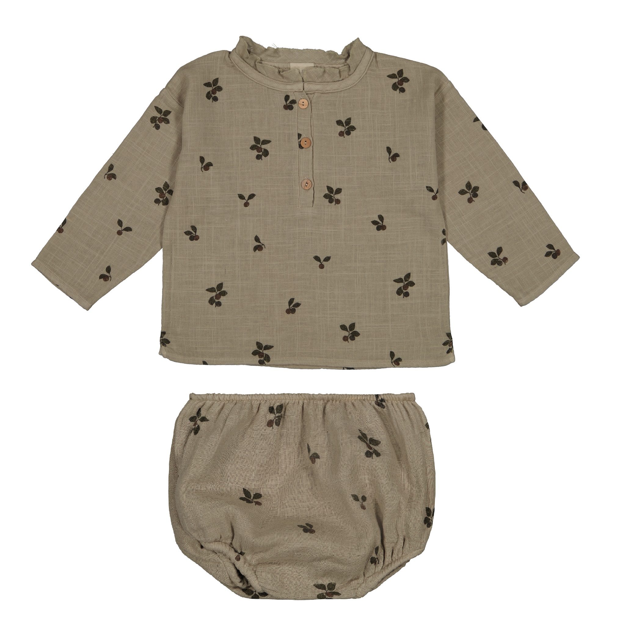 Olympe Blouse & Ami Bloomers | Greige Plums