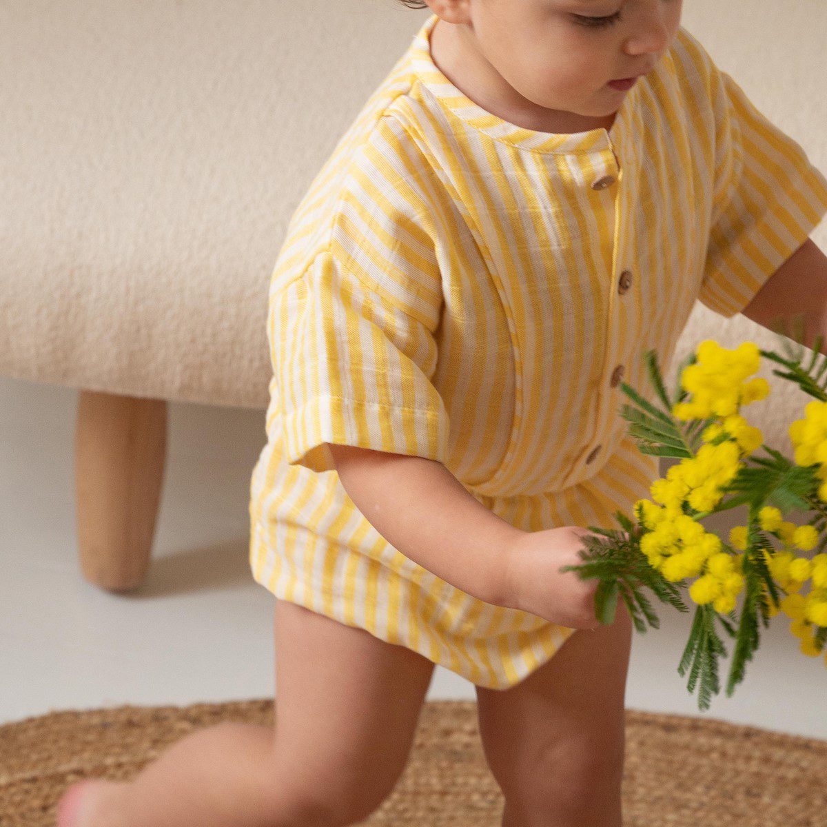 Thelme Blouse & AMI Bloomers | Yellow Stripes