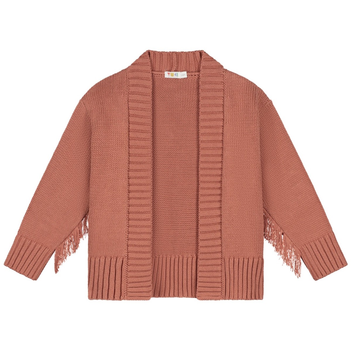 Knitted Cardigan with Frills Terra
