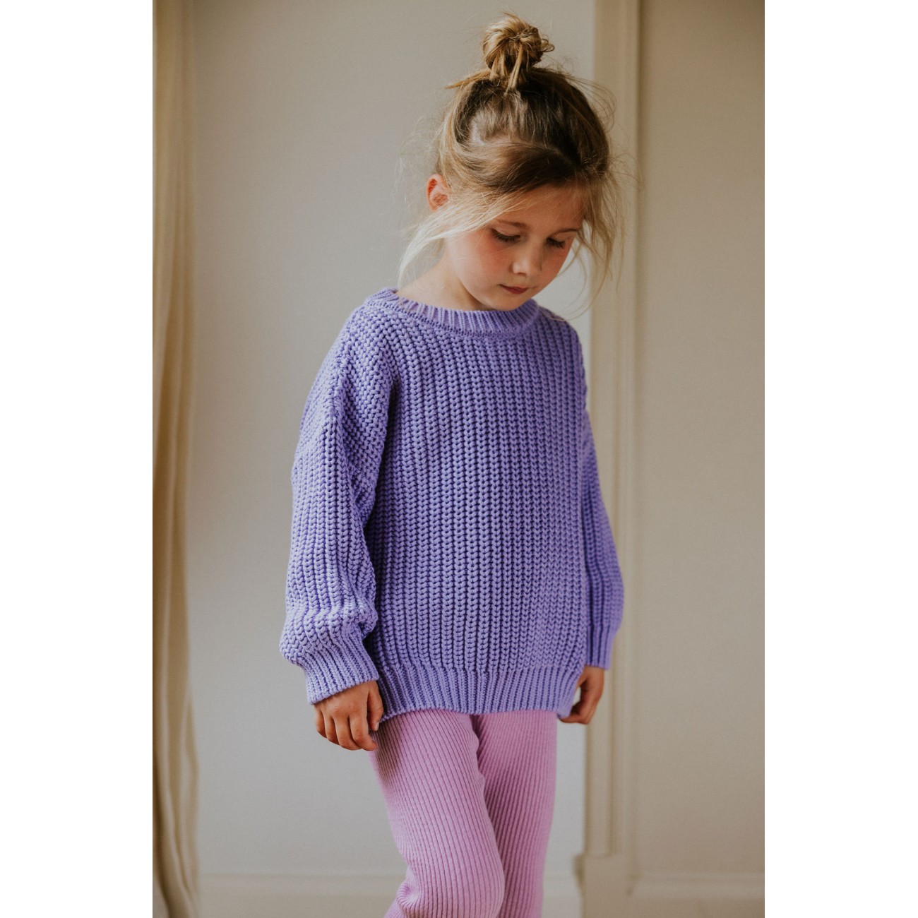 Chunky Knitted Sweater Lavender