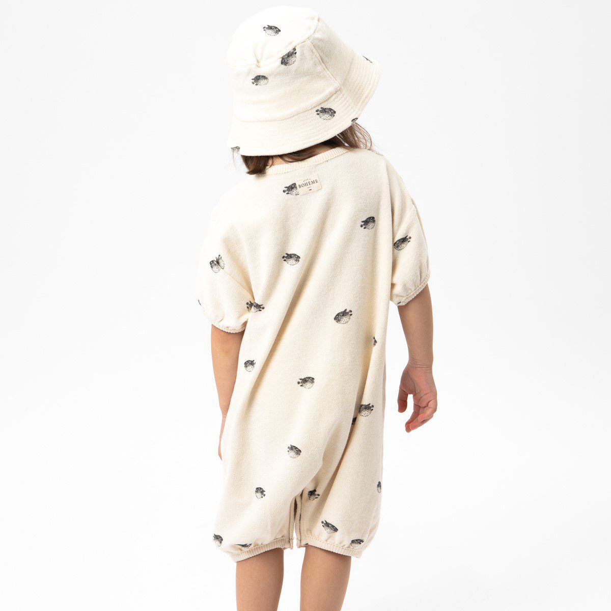 Bebecito Romper | Off White/Puffer Fish
