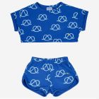 Sail Rope All Over Cropped Sweatshirt & Shorts