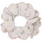 Scalloped Floral Scrunchie