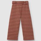 Pull-up Pants In Plaid Jacquard Knit