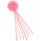 Pink Ruffle Flower Wand